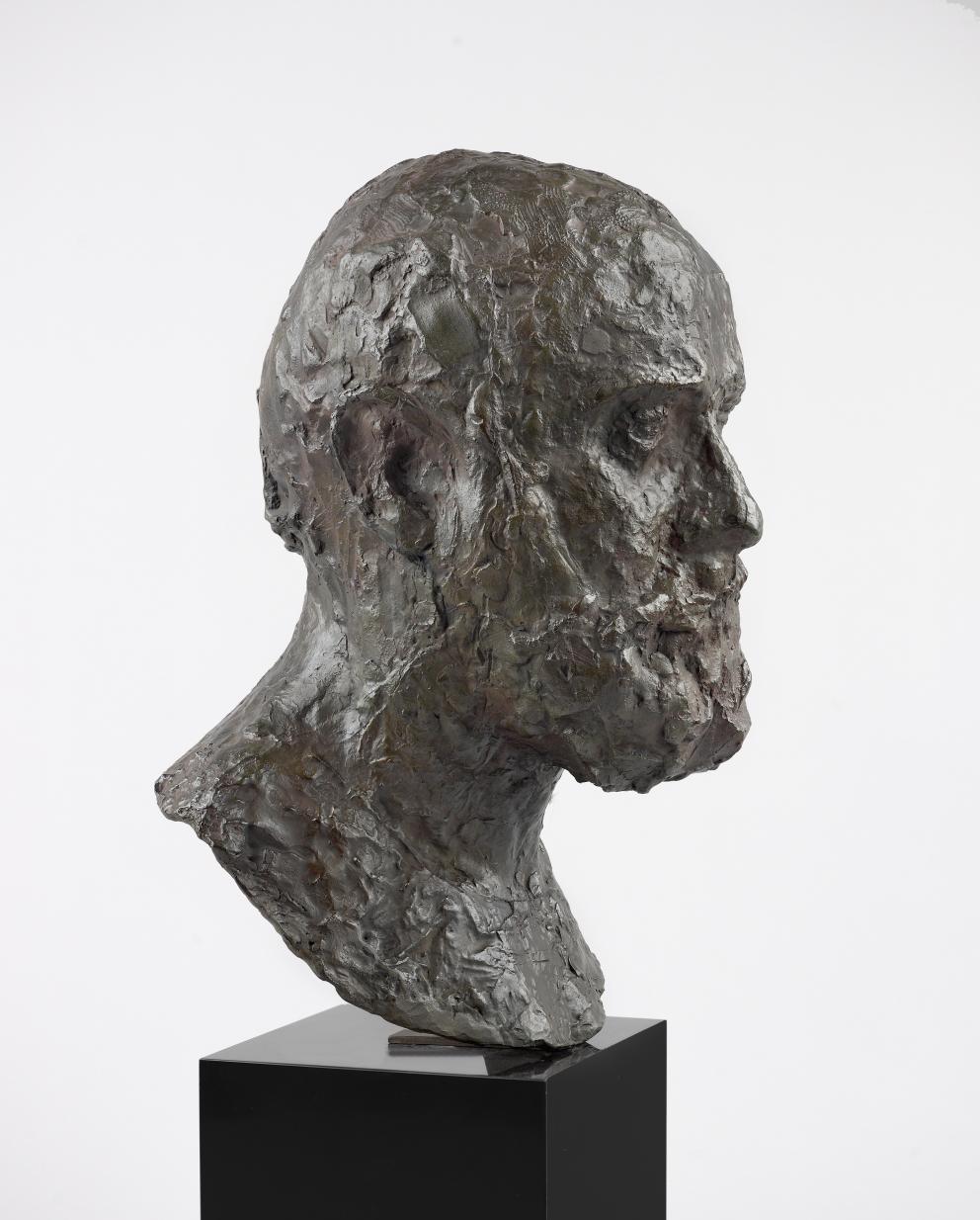 Arlette Ginioux, Bust of Charles Auffret, Bronze, Cast by Rosini
